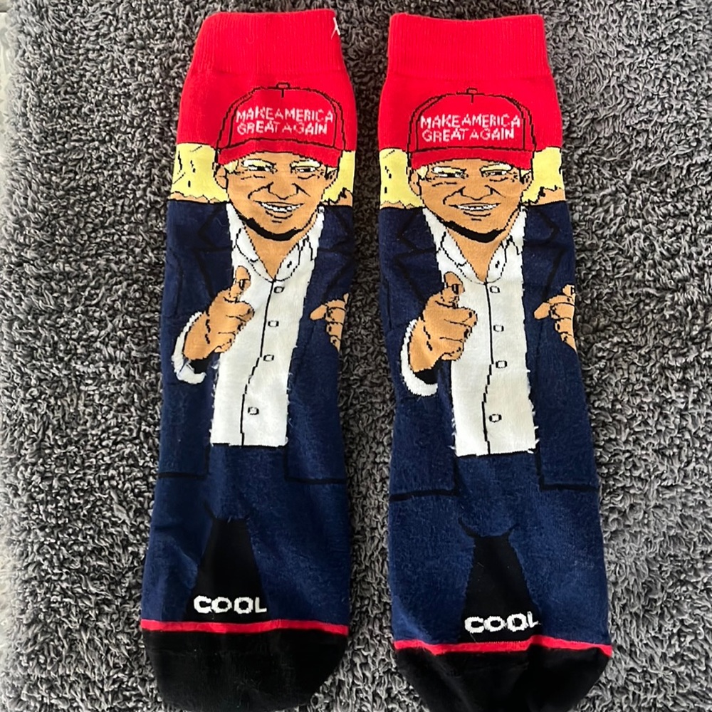 Donald Trump Make America Great Again Socks Size 8-12 🇺🇸